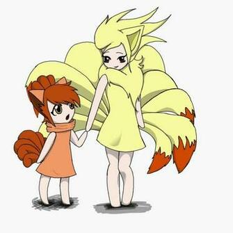 Vulpix And Ninetails Request By Kittykitsune13