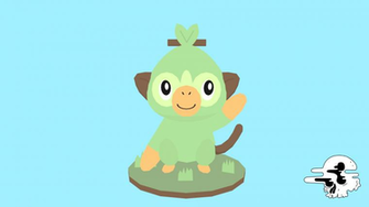 Grookey Fan Art Here Is A Super Quick 3d Model That I Made Of