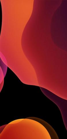 Stock Ios Dark Orange Abstract Wallpaper iPhone