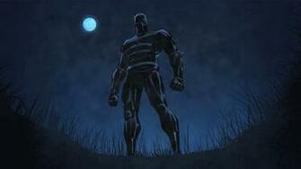 Marvel Comics Black Panther T Challa Suit Pose Grass Night