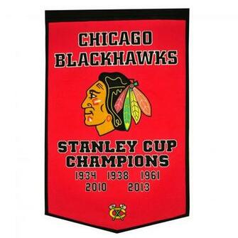 Chicago Blackhawks Stanley Cup Champions Dynasty Banner