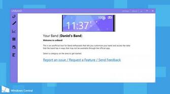 The Microsoft Band For Pc Users With Custom Background Data Export