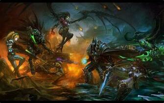 Starcraft Vs Warcraft All Stars Wallpaper Ash Karath Sefa Sahin