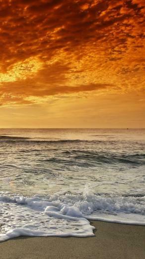 Beach Sunset HD iPhone Wallpaper Part Two