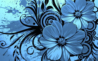 Blue Flower Wallpaper