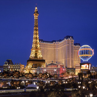 Paris Las Vegas City Lights Attraction Wallpaper