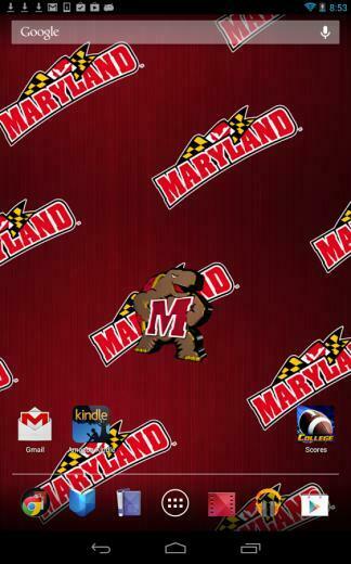 Officially Licensed University Of Maryland Terrapins Live Wallpaper