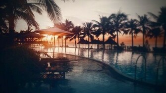 Beach Resort Wallpaper HD