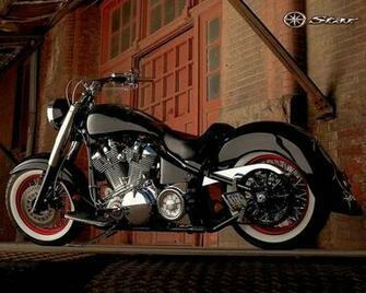 Wallpaper Artistic Yamaha Classic Motorcycle