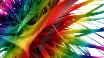 Rainbow Splash 3d Desktop HD Wallpaper