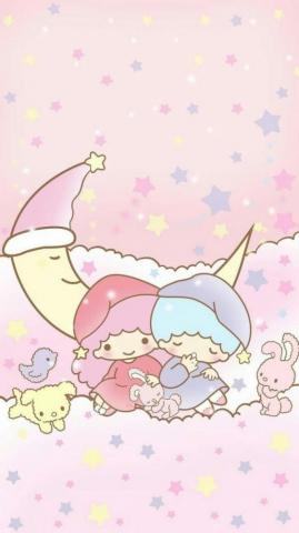 Wallpaper Kawaii Little Twin Stars Dog