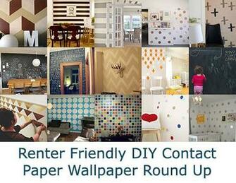 When You Can T Paint Part Contact Paper Wallpaper Temporary Digs