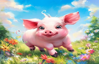 Cute Pig Wallpaper