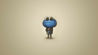 Sesame Street Cookie Monster Humor Funny Cute Wallpaper