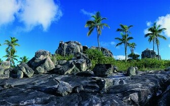 Rocky Fregate Island Seychelles Wallpaper