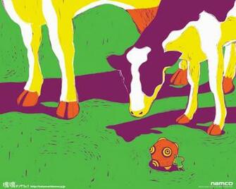 Cows Katamari Wallpaper Wallpoper