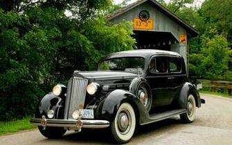 Old Car Bridge Wallpaper