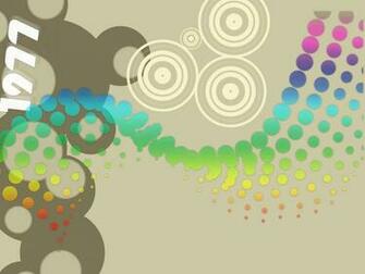 Retro 70s Wallpaper Graphic Color Theme And Patters On A