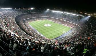 Camp Nou Adalah Stadion Sepakbola Di Barcelona Catalonia Spanyol