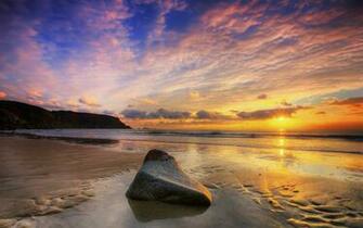 Wallpaper Beach Sunset