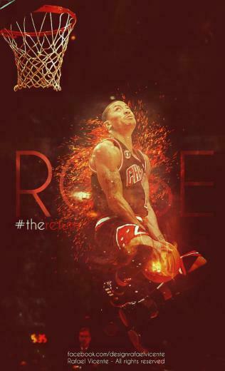 Derrick Rose Dunk Wallpaper By Rafaelvicentedesigns