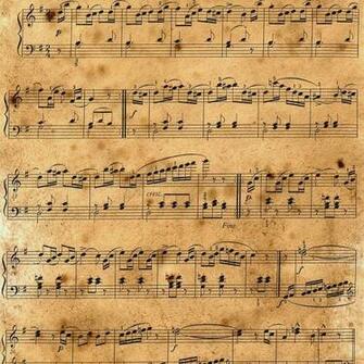 HD Wallpaper Pattern Old Vintage Music Sheet Antique Design