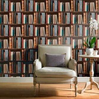Looks Like Bookshelves Wallpaper That Books On A Shelf
