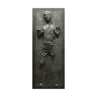 Lifesize Star Wars Han Solo Frozen In Carbonite Wall Door Decal The
