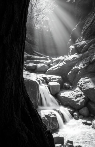 Black And White Nature Wallpaper