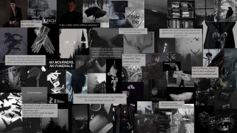 Six Of Crows Laptop Wallpaper Black Aesthetic Edgy