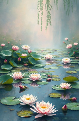 Monet Water Lilies Wallpaper