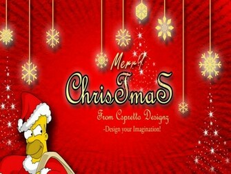 Simpsons Christmas Wallpaper