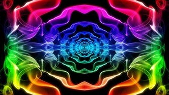 Abstract Smoke Psychedelic Color Spectrum Wallpaper Background