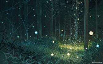 Wallpaper Cartoon Firefly Summer
