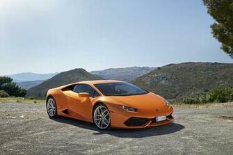 Orange Lambourghini Car Mountains Lamborghini Huracan
