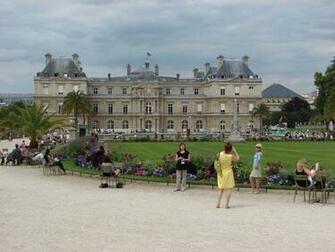 Buildings City The Luxembourg Garden Desktop Wallpaper Nr