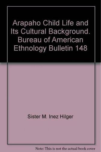 Arapaho Child Life And Its Cultural Background Bureau Of American