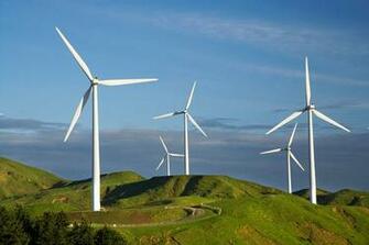 Te Apiti Wind Farm New Zealand Wall Mural Contemporary Wallpaper