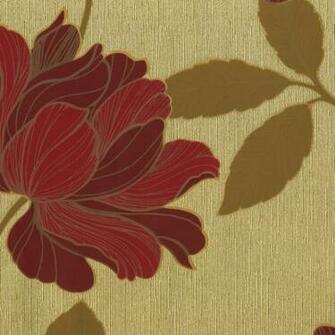 Muriva Precious Silk Wallpaper Red Trail At Wilko