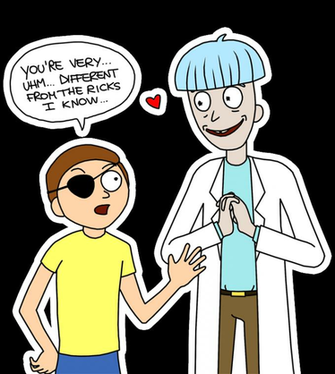 Evil Morty And Doofus Rick By Foreversonu