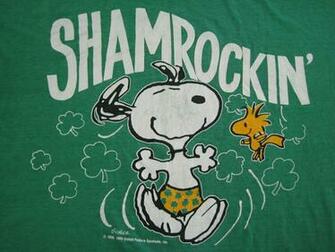 Details About St Patricks Day 80s Vtg Snoopy Shamrockin T Shirt Xl