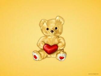 Desktop Wallpaper And An iPhone With The Cute Teddy Bear
