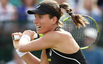 Johanna Konta Intense Tennis Play Wallpaper
