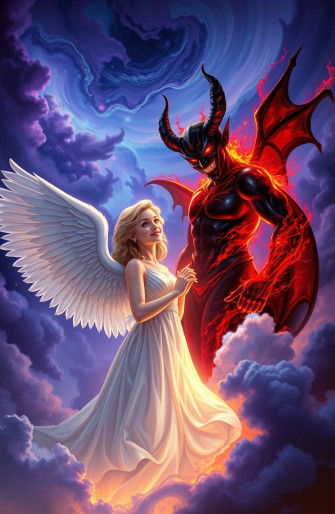 Angel And Devil Wallpaper