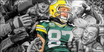 Jordy Nelson Lambeau Leap By Engelhartnick