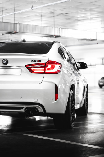 White Bmw X6m Rear Stock Photo Picjumbo