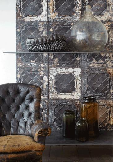 Brooklyn Tins Wallpaper By Merci Tin Description