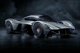 Aston Martin Valkyrie Supercars Silver Side