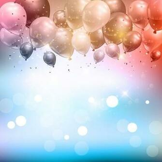 Fondo De Celebraci N Globos Y Confeti Descargar