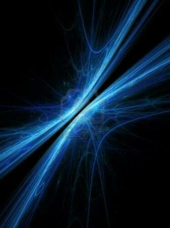 Blue Space Light Flow On Dark Background Pixel HD